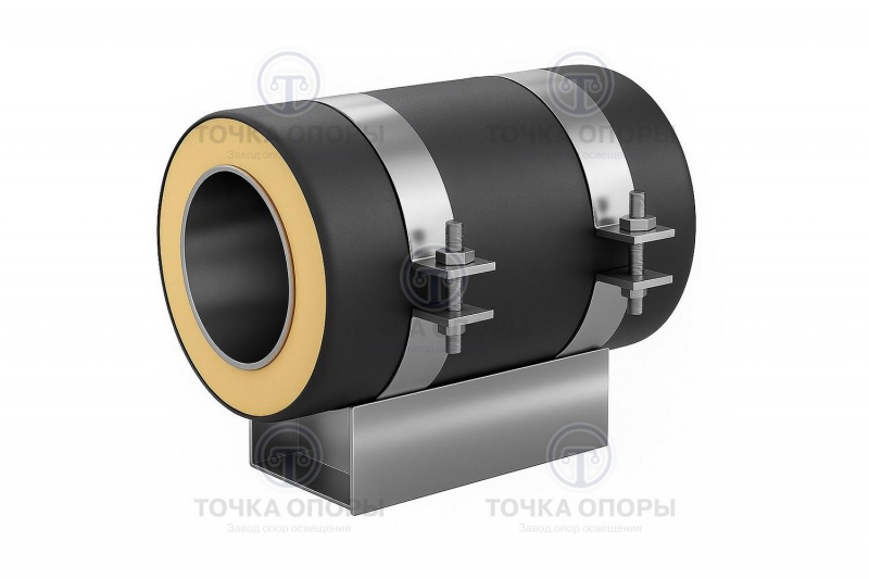 Скользящая опора СПОн 1220/1400.100 подкладная надземная для труб в ППУ