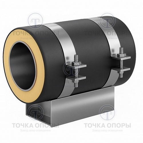 Скользящая опора СПОн 530/630.100 подкладная надземная для труб в ППУ